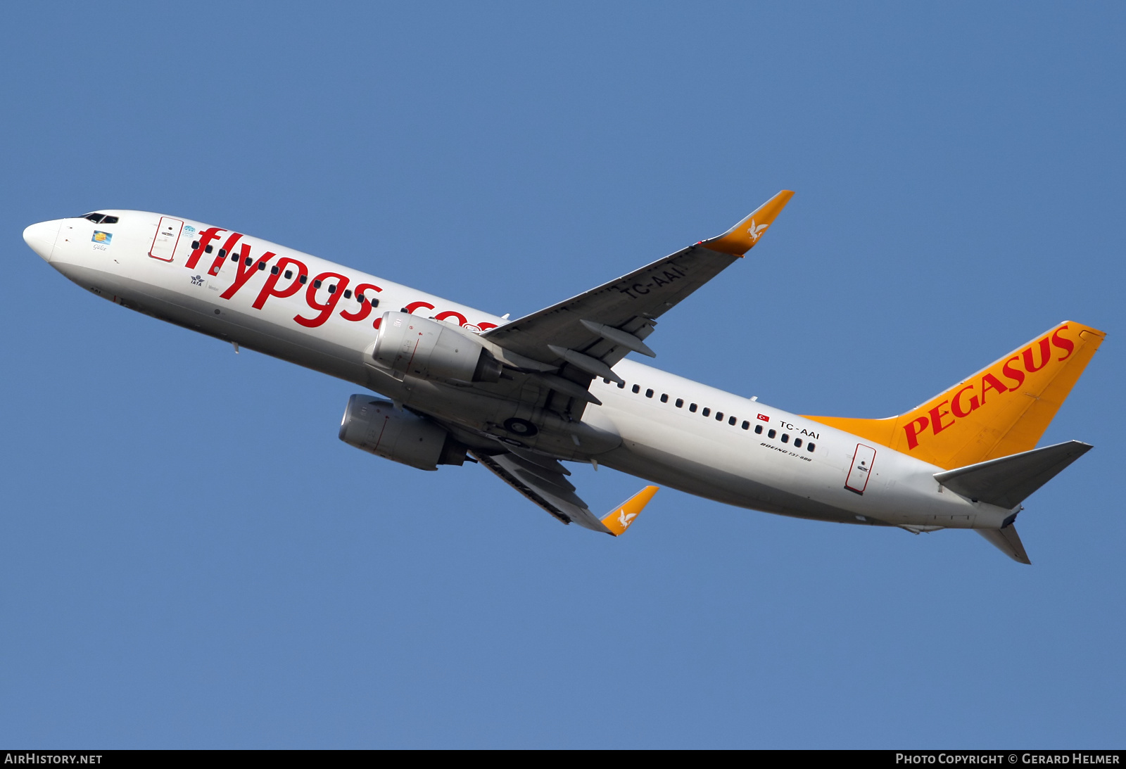 Aircraft Photo of TC-AAI | Boeing 737-82R | Pegasus Airlines | AirHistory.net #350846