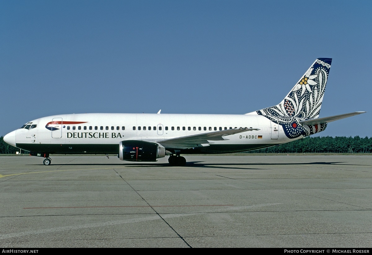 Aircraft Photo of D-ADBC | Boeing 737-3L9 | Deutsche BA | AirHistory.net #350861