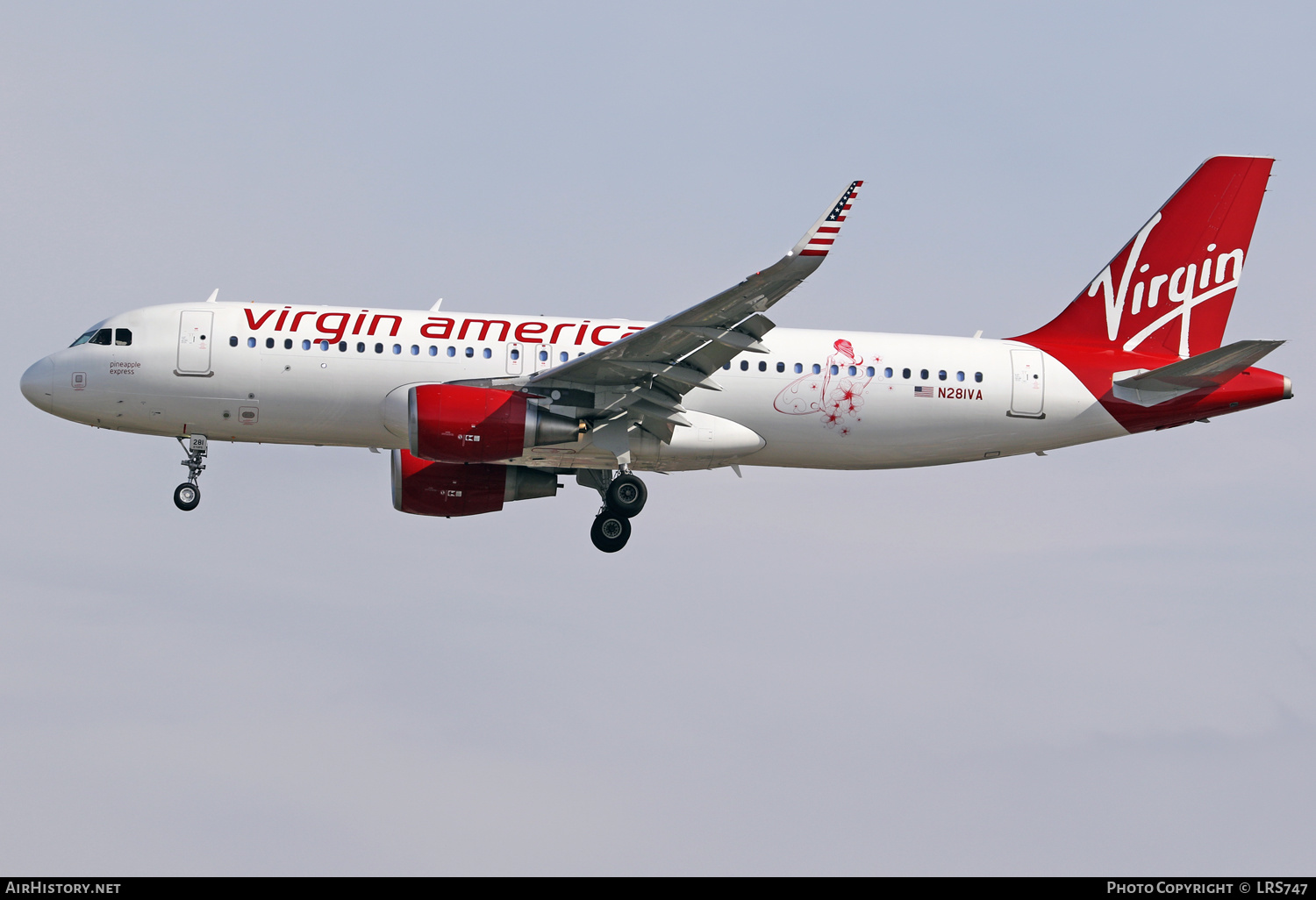 Aircraft Photo of N281VA | Airbus A320-214 | Virgin America | AirHistory.net #350913