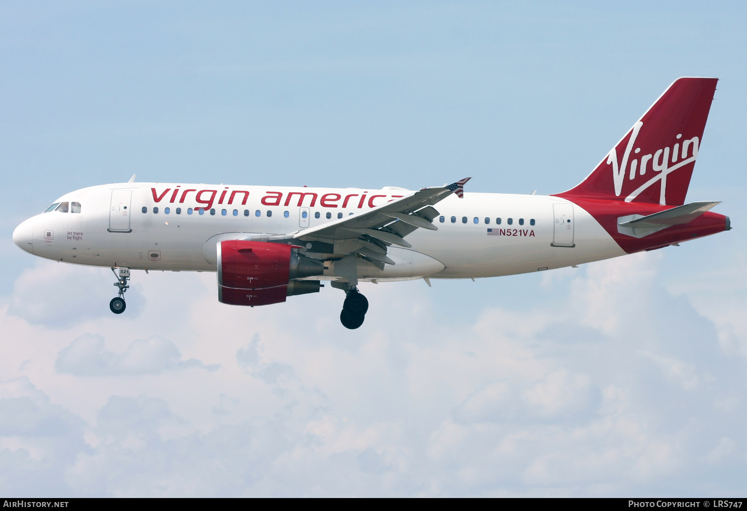 Aircraft Photo of N521VA | Airbus A319-112 | Virgin America | AirHistory.net #350915