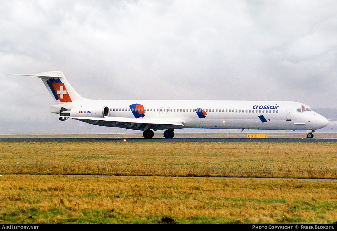 Aircraft Photo of HB-INZ | McDonnell Douglas MD-83 (DC-9-83) | Crossair | AirHistory.net #350955