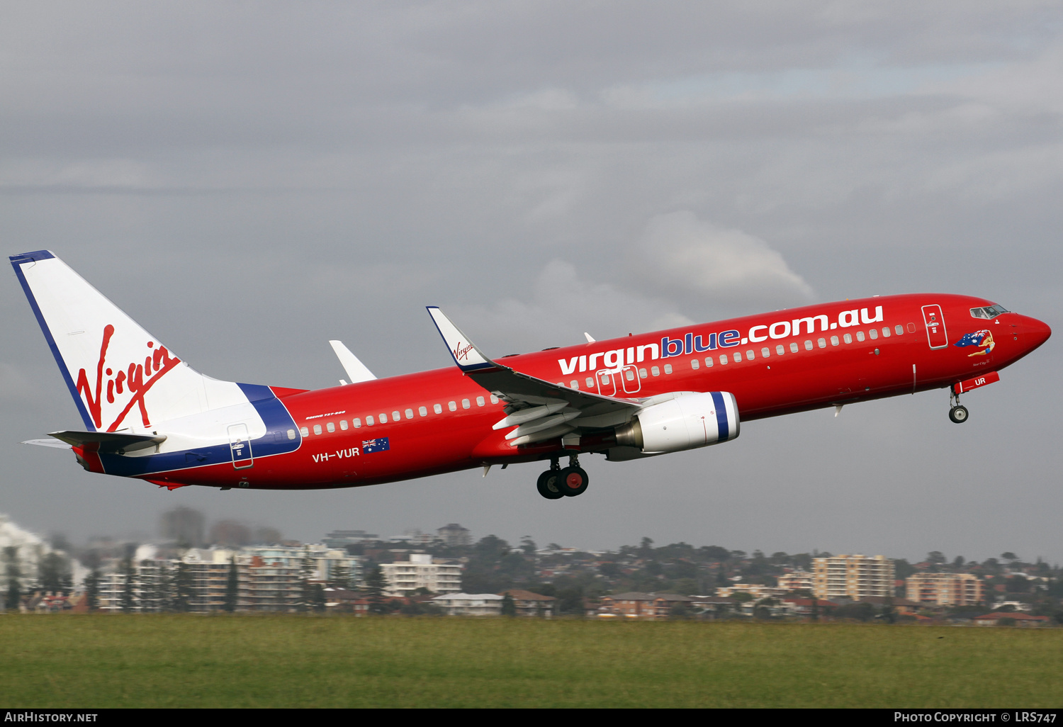 Aircraft Photo of VH-VUR | Boeing 737-8FE | Virgin Blue Airlines | AirHistory.net #350957