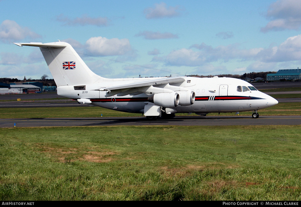 Aircraft Photo of ZE701 | British Aerospace BAe-146 CC.2 | UK - Air Force | AirHistory.net #350969