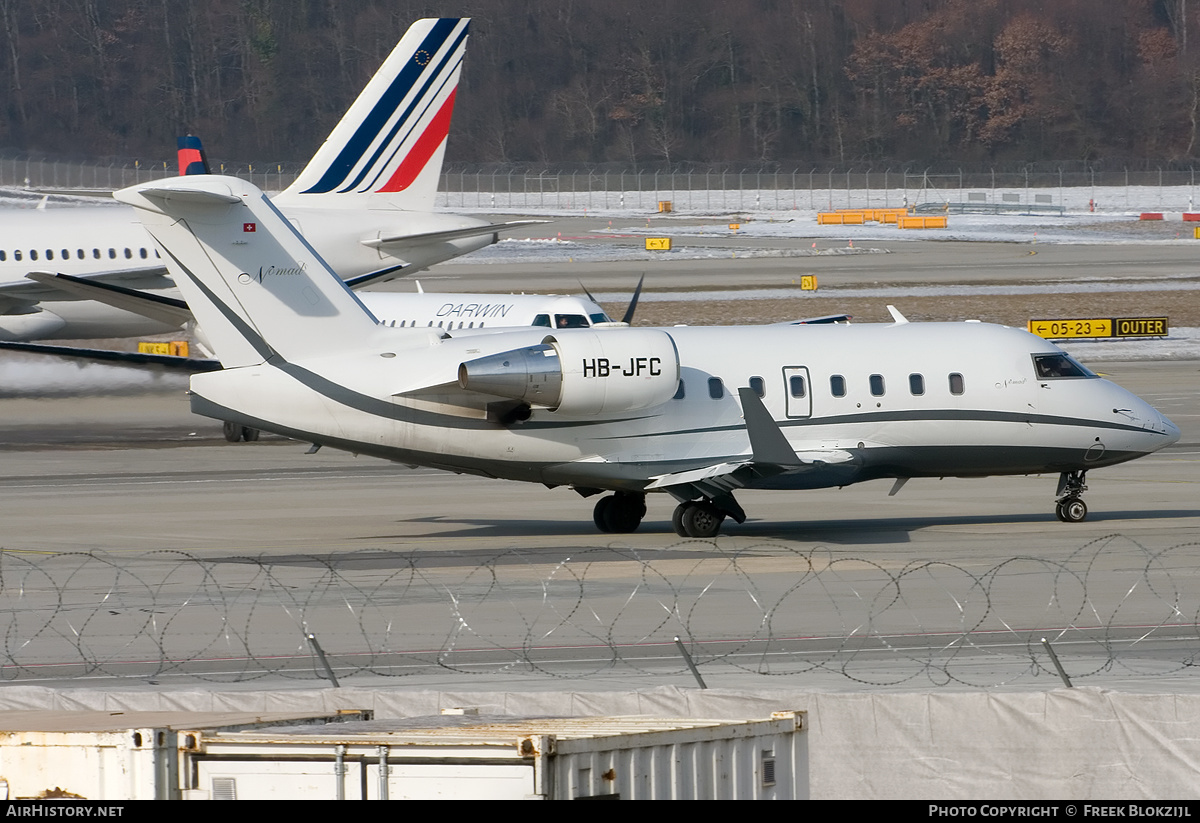 Aircraft Photo of HB-JFC | Bombardier Challenger 604 (CL-600-2B16) | Nomad Aviation | AirHistory.net #351044