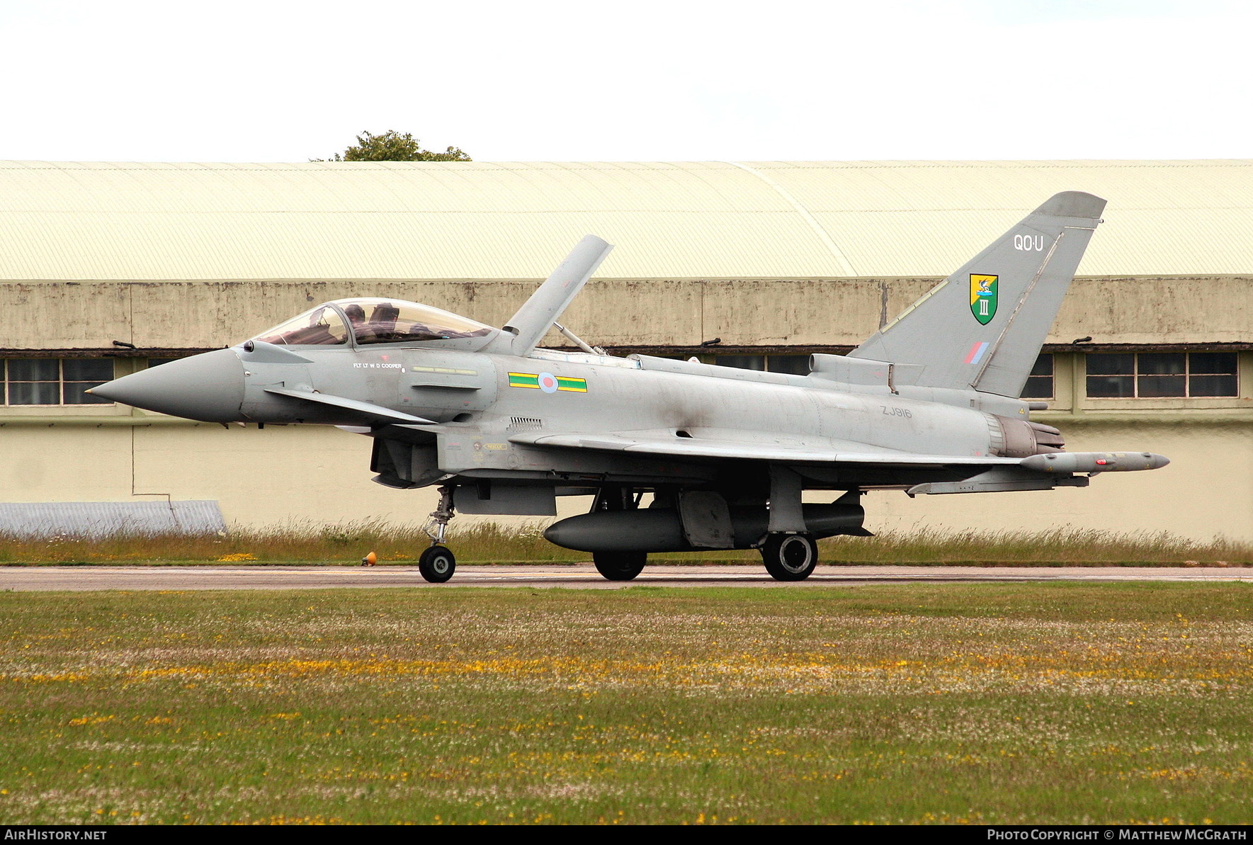 Aircraft Photo of ZJ916 | Eurofighter EF-2000 Typhoon FGR4 | UK - Air Force | AirHistory.net #351069