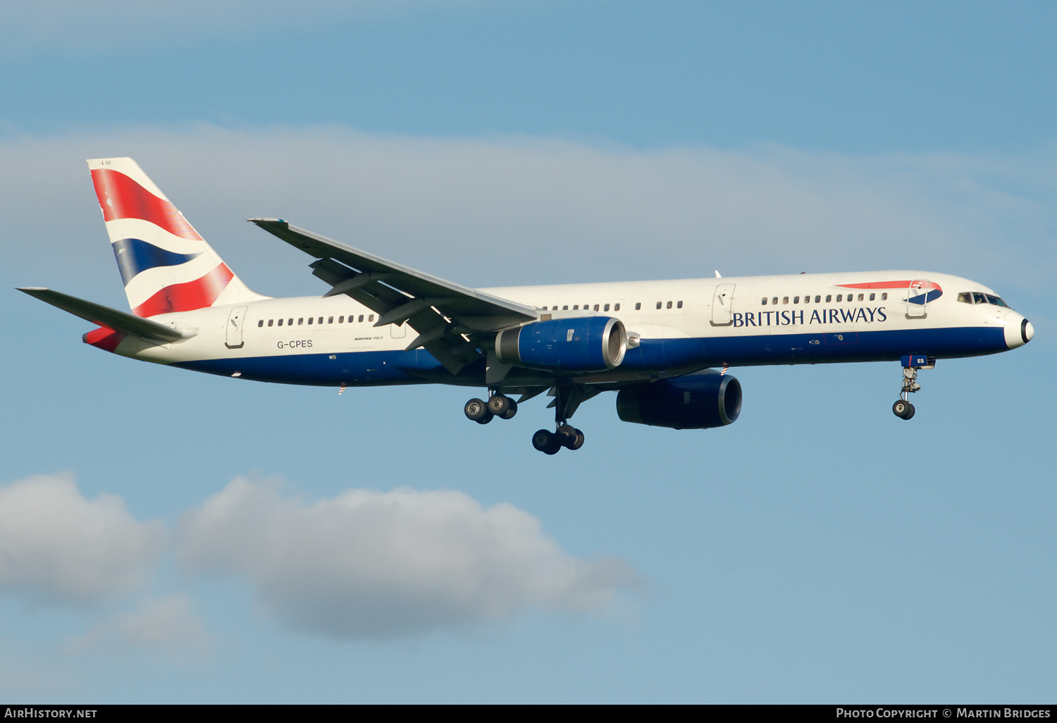 Aircraft Photo of G-CPES | Boeing 757-236 | British Airways | AirHistory.net #351097