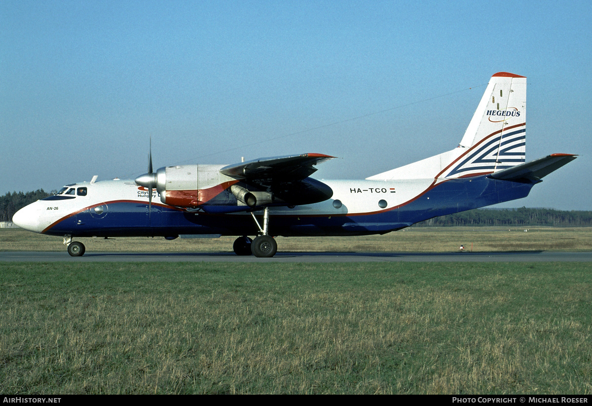 Aircraft Photo of HA-TCO | Antonov An-26B | CityLine Hungary | AirHistory.net #351141