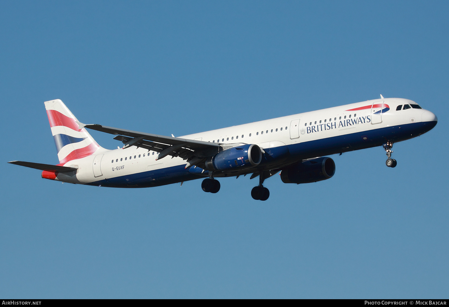 Aircraft Photo of G-EUXF | Airbus A321-231 | British Airways | AirHistory.net #351149