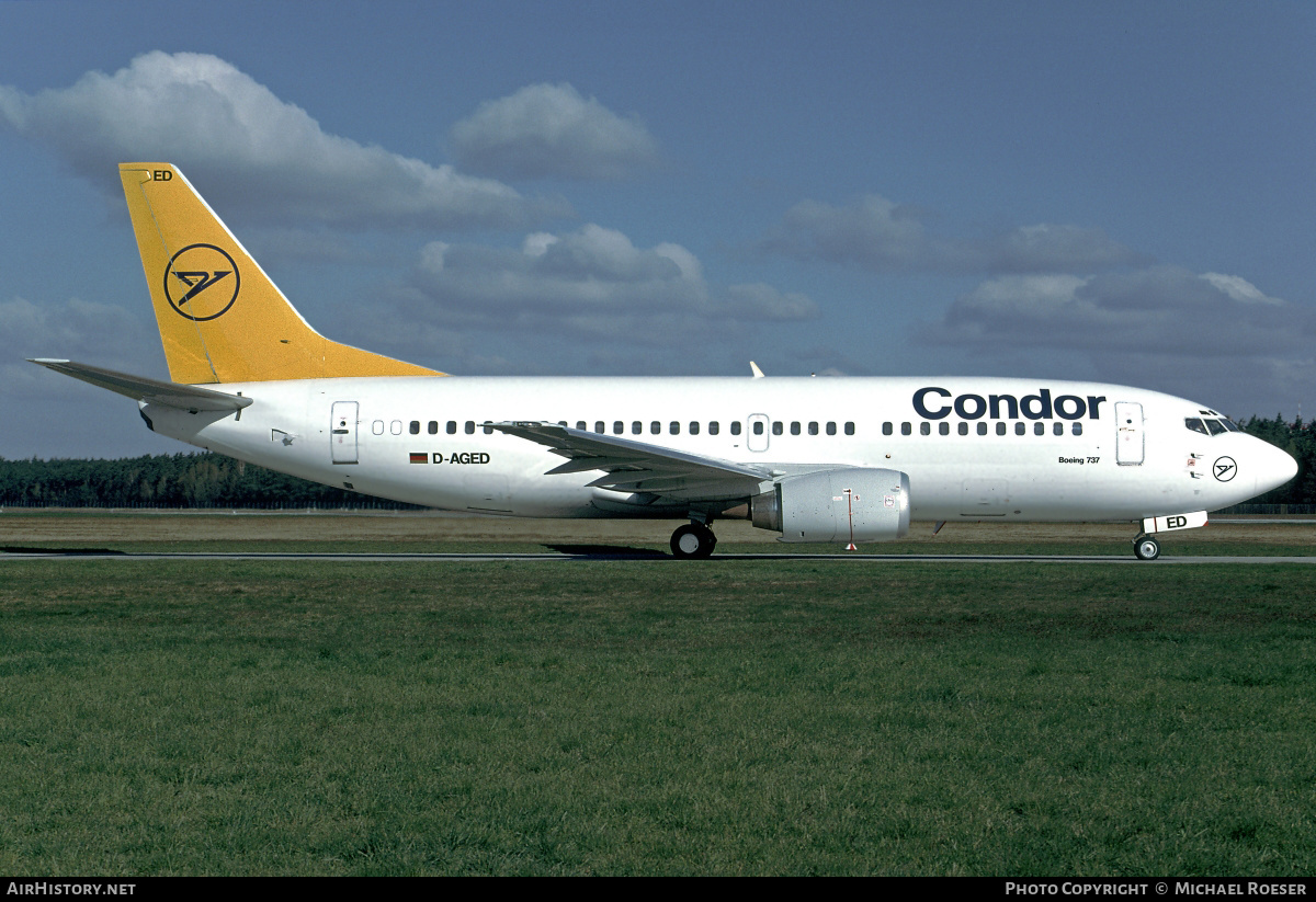 Aircraft Photo of D-AGED | Boeing 737-35B | Condor Flugdienst | AirHistory.net #351155