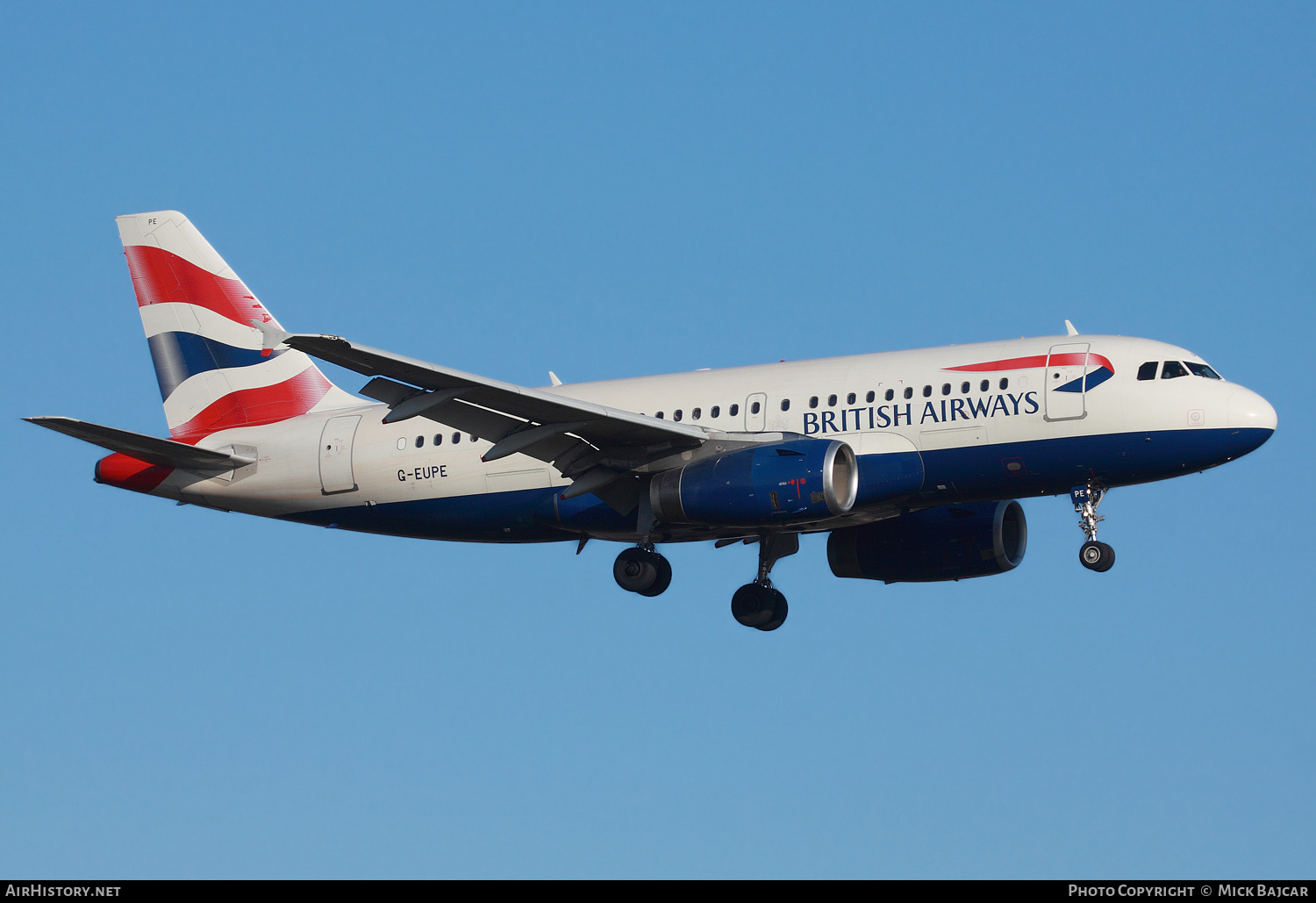 Aircraft Photo of G-EUPE | Airbus A319-131 | British Airways | AirHistory.net #351170