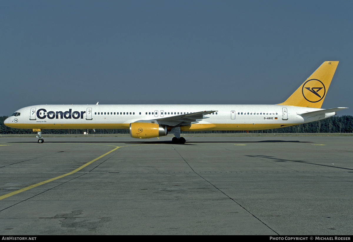 Aircraft Photo of D-ABOE | Boeing 757-330 | Condor Flugdienst | AirHistory.net #351172