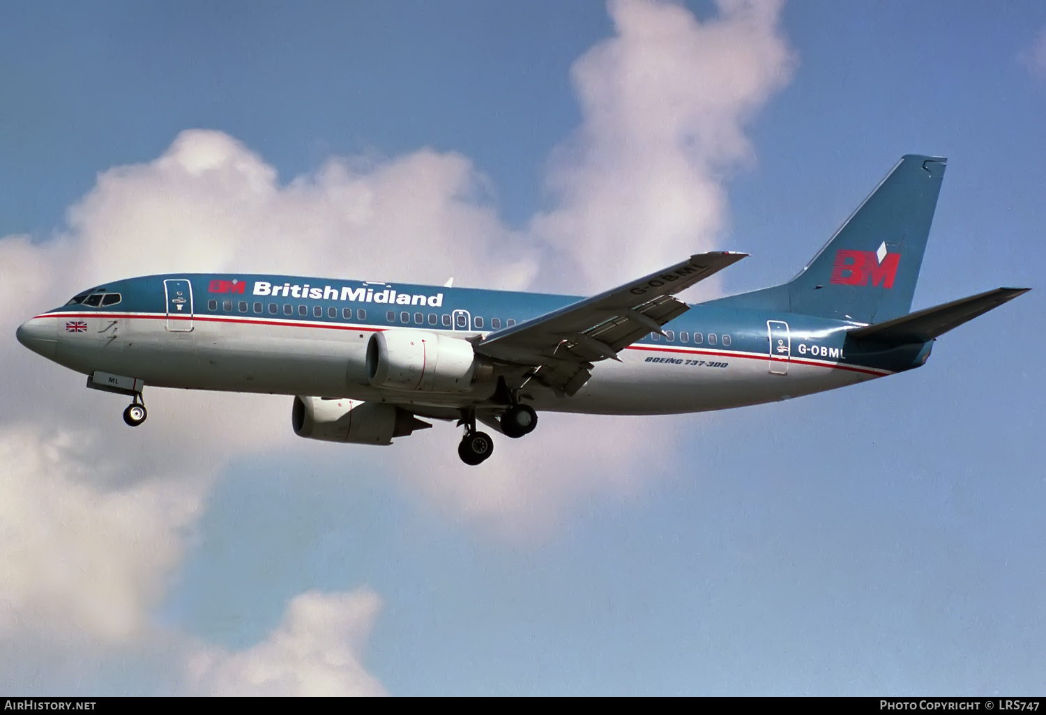 Aircraft Photo of G-OBML | Boeing 737-3Q8 | British Midland Airways - BMA | AirHistory.net #351175