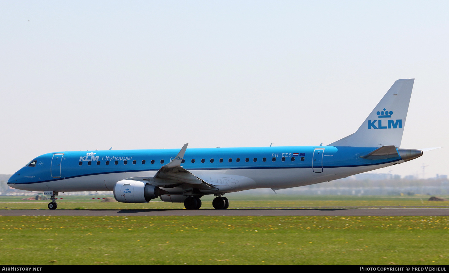 Aircraft Photo of PH-EZS | Embraer 190STD (ERJ-190-100STD) | KLM Cityhopper | AirHistory.net #351214