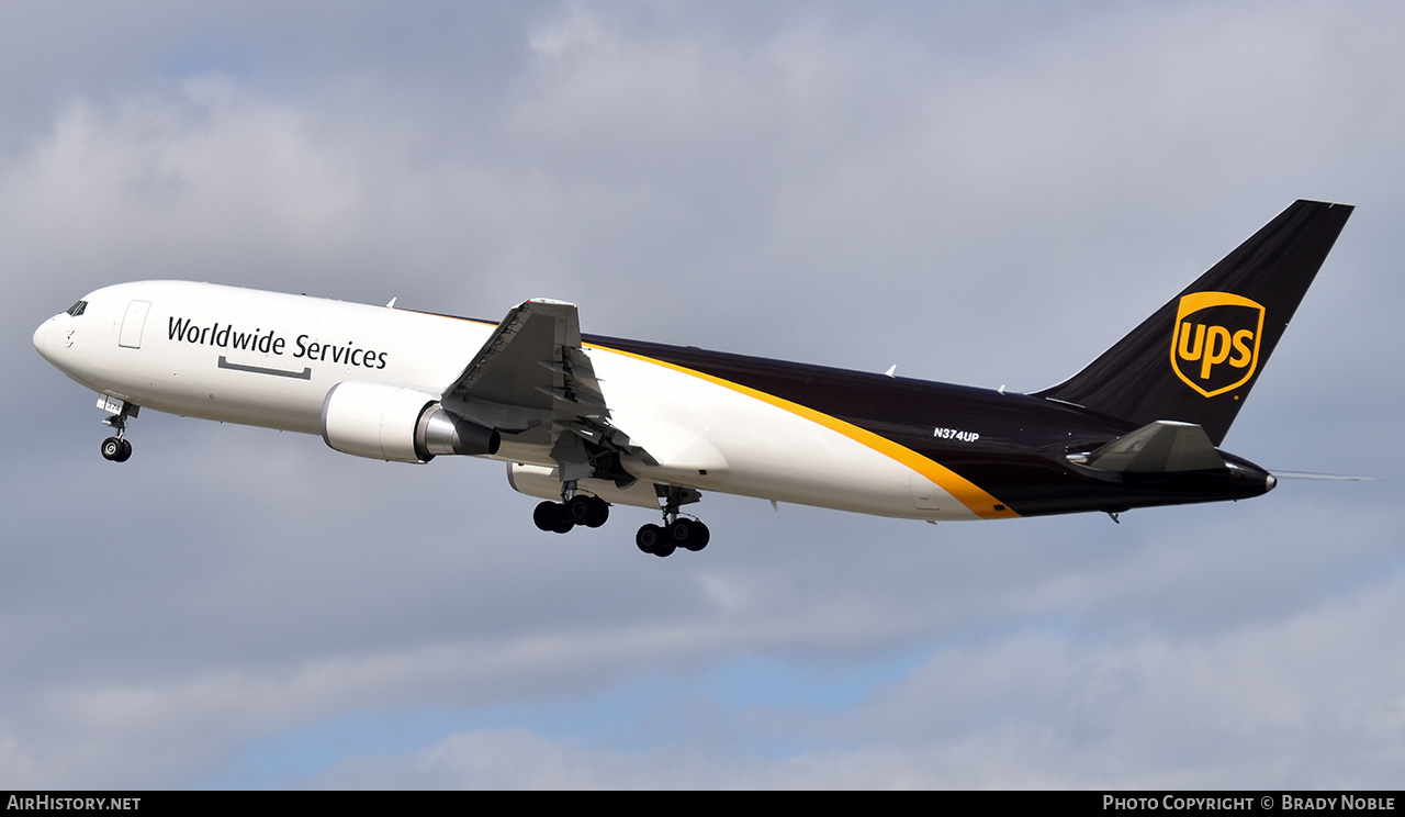 Aircraft Photo of N374UP | Boeing 767-300F | United Parcel Service - UPS | AirHistory.net #351222