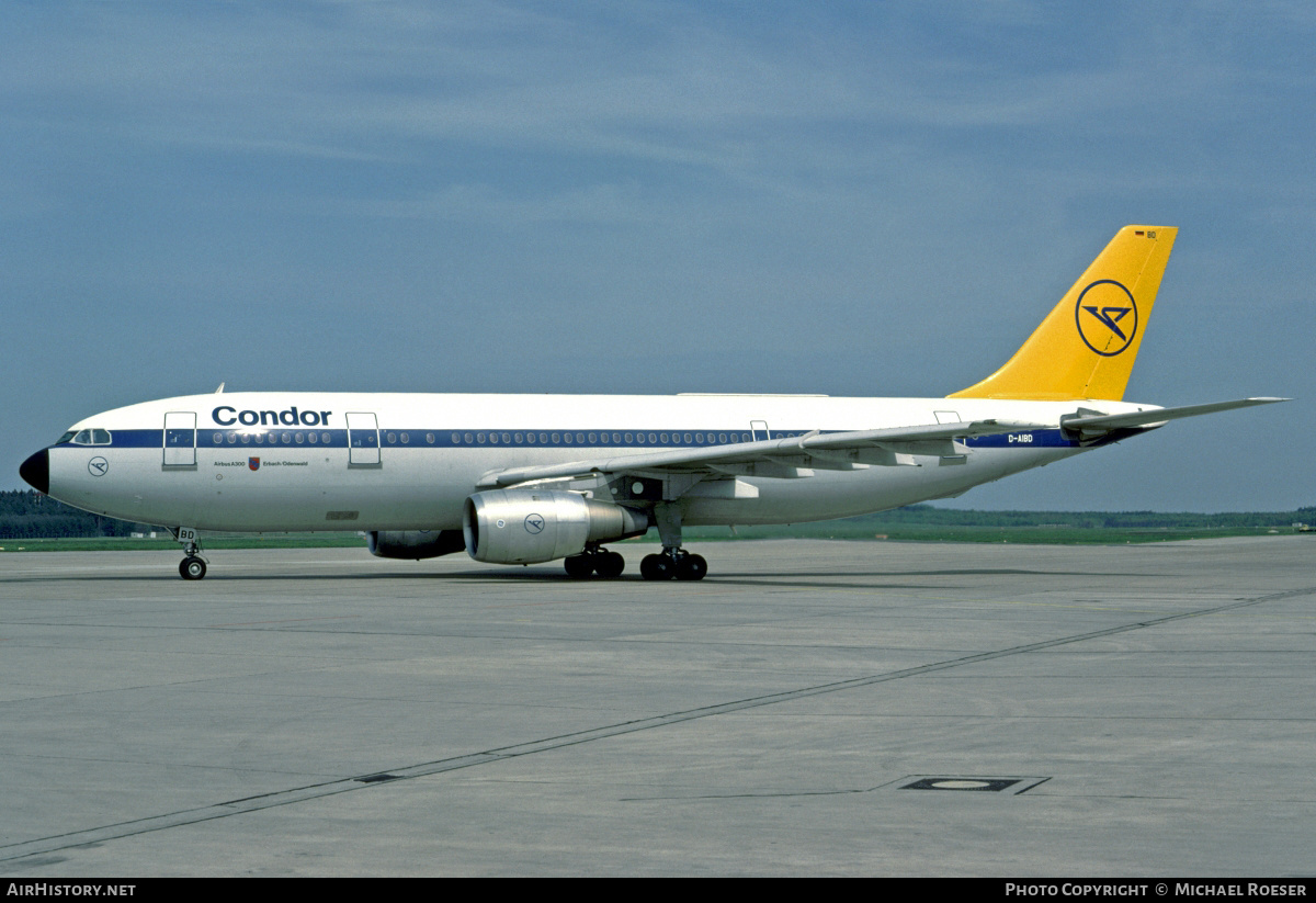 Aircraft Photo of D-AIBD | Airbus A300B4-203 | Condor Flugdienst | AirHistory.net #351247