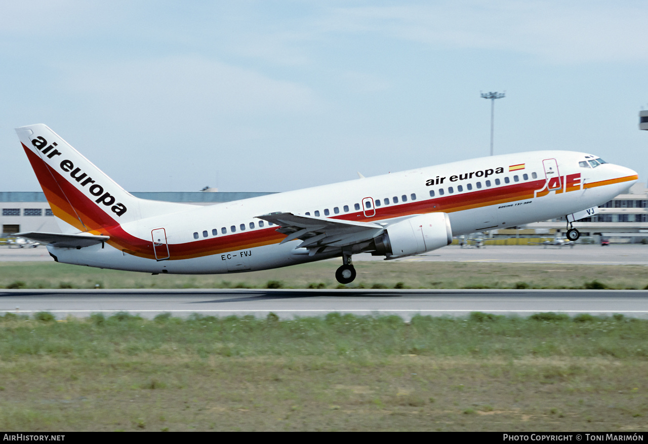 Aircraft Photo of EC-FVJ | Boeing 737-3Y0 | Air Europa | AirHistory.net #351265