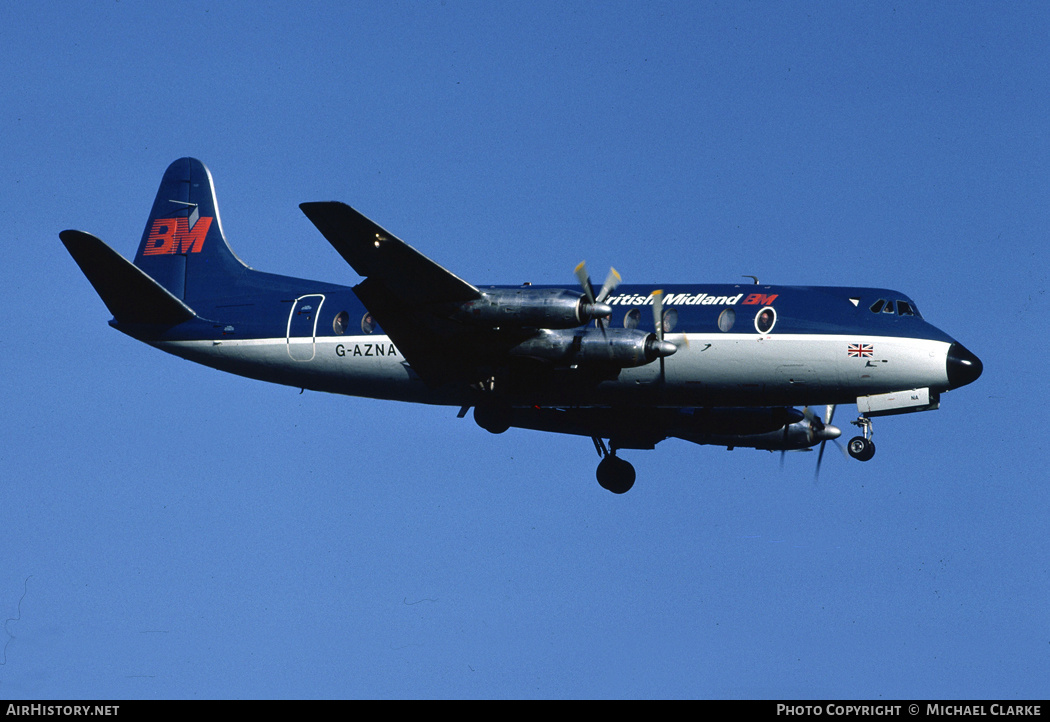 Aircraft Photo of G-AZNA | Vickers 813 Viscount | British Midland Airways - BMA | AirHistory.net #351277