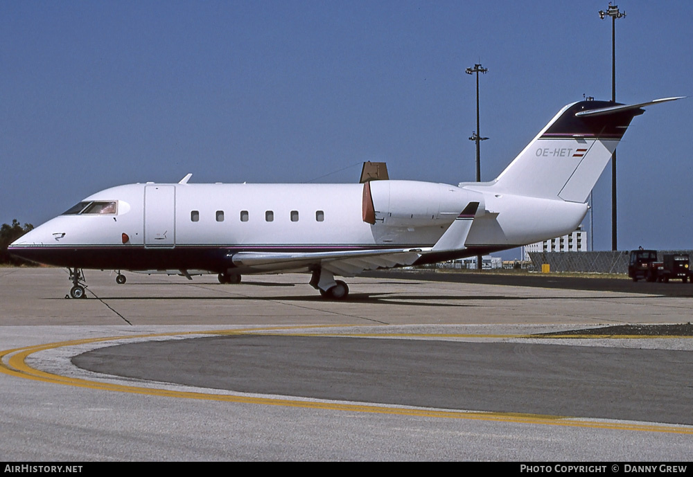 Aircraft Photo of OE-HET | Canadair Challenger 600S (CL-600-1A11) | AirHistory.net #351318