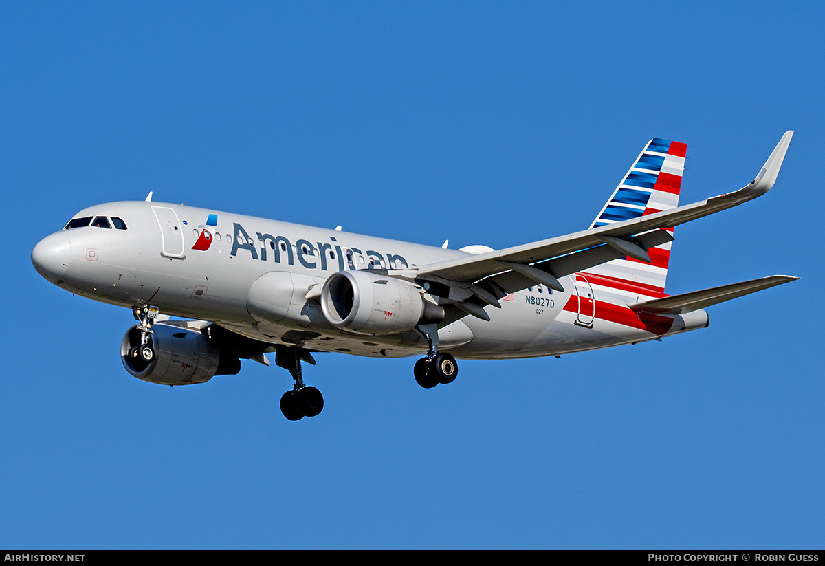 Aircraft Photo of N8027D | Airbus A319-115 | American Airlines | AirHistory.net #351340