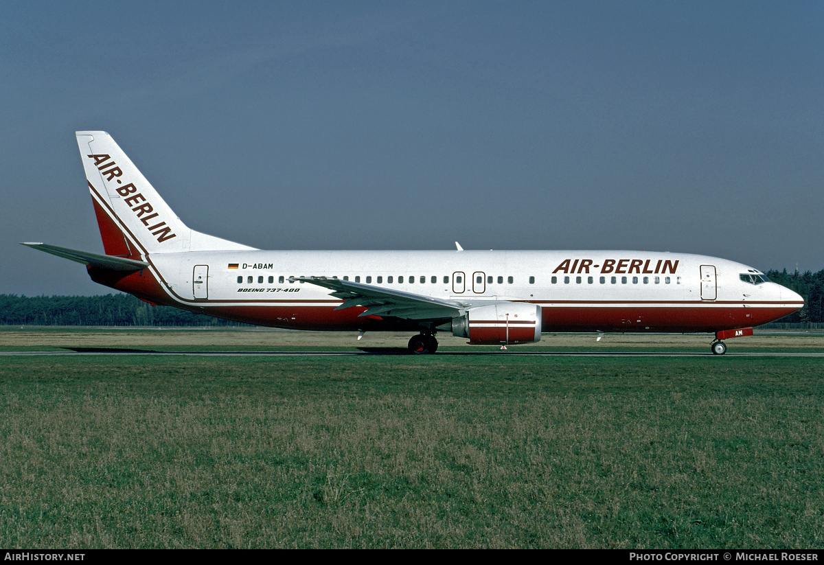 Aircraft Photo of D-ABAM | Boeing 737-46J | Air Berlin | AirHistory.net #351405