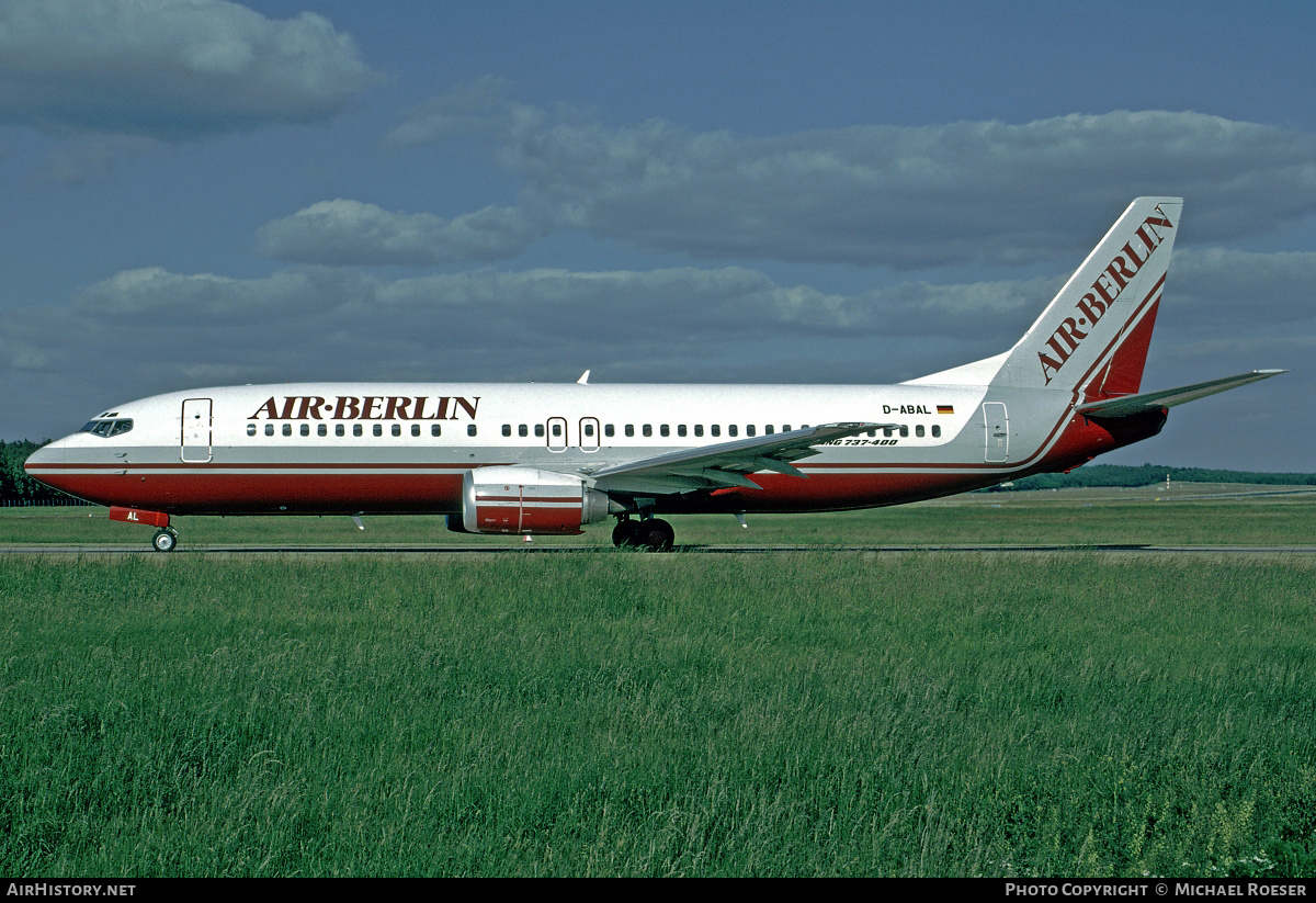 Aircraft Photo of D-ABAL | Boeing 737-46J | Air Berlin | AirHistory.net #351411