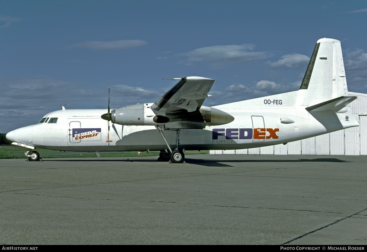 Aircraft Photo of OO-FEG | Fokker F27-600 Friendship | Fedex - Federal Express Europe | AirHistory.net #351498