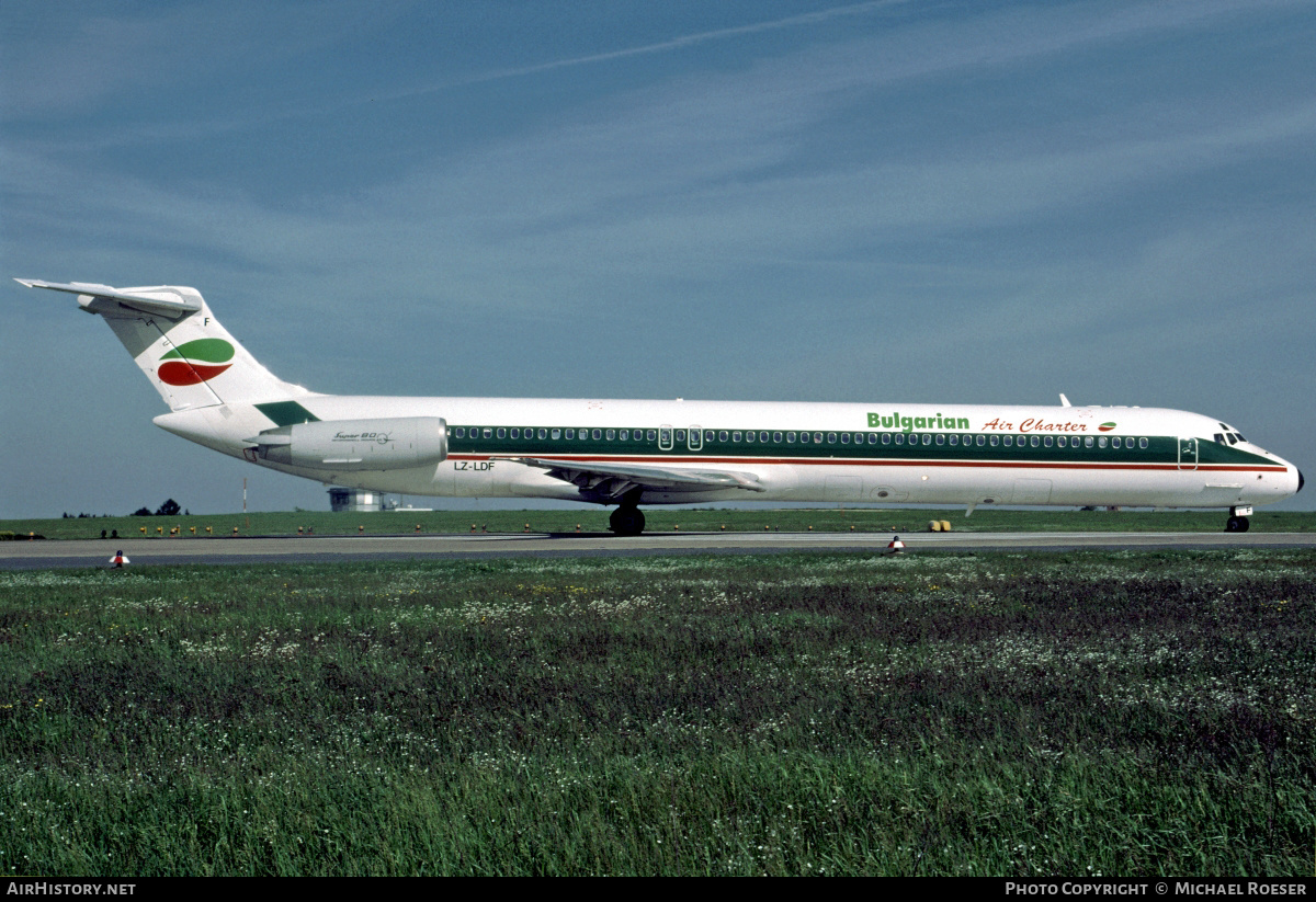 Aircraft Photo of LZ-LDF | McDonnell Douglas MD-82 (DC-9-82) | Bulgarian Air Charter | AirHistory.net #351508