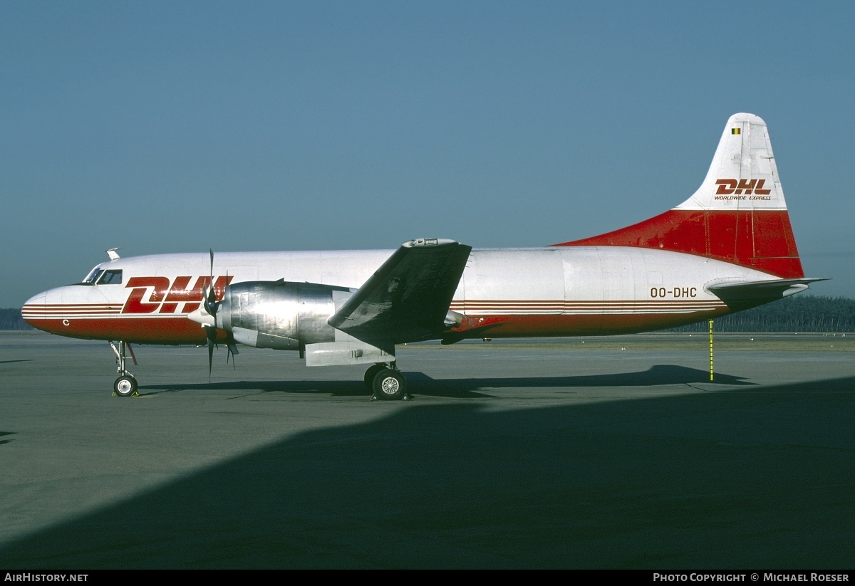 Aircraft Photo of OO-DHC | Convair 580/F | DHL Worldwide Express | AirHistory.net #351509