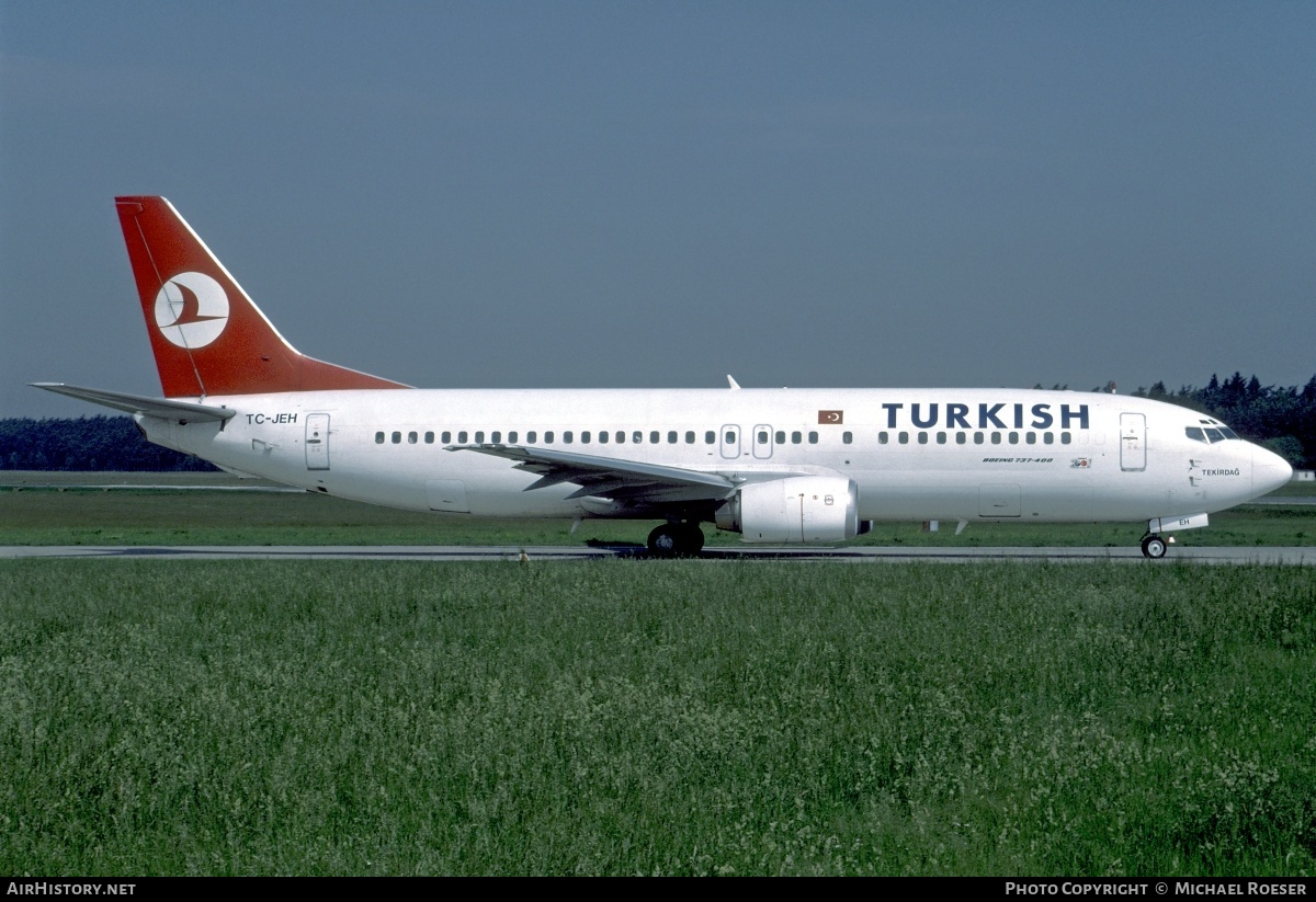 Aircraft Photo of TC-JEH | Boeing 737-4Q8 | Turkish Airlines | AirHistory.net #351517