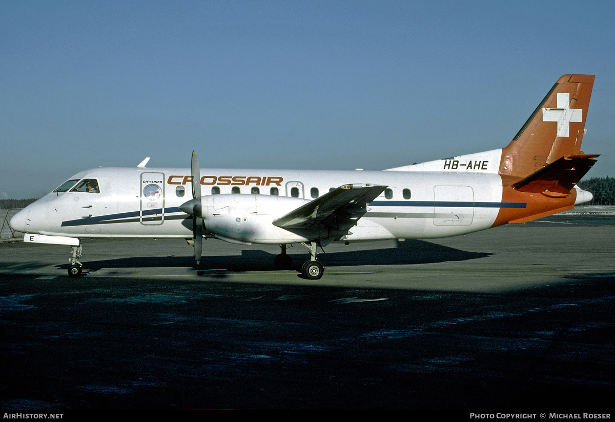 Aircraft Photo of HB-AHE | Saab-Fairchild SF-340A | Crossair | AirHistory.net #351655