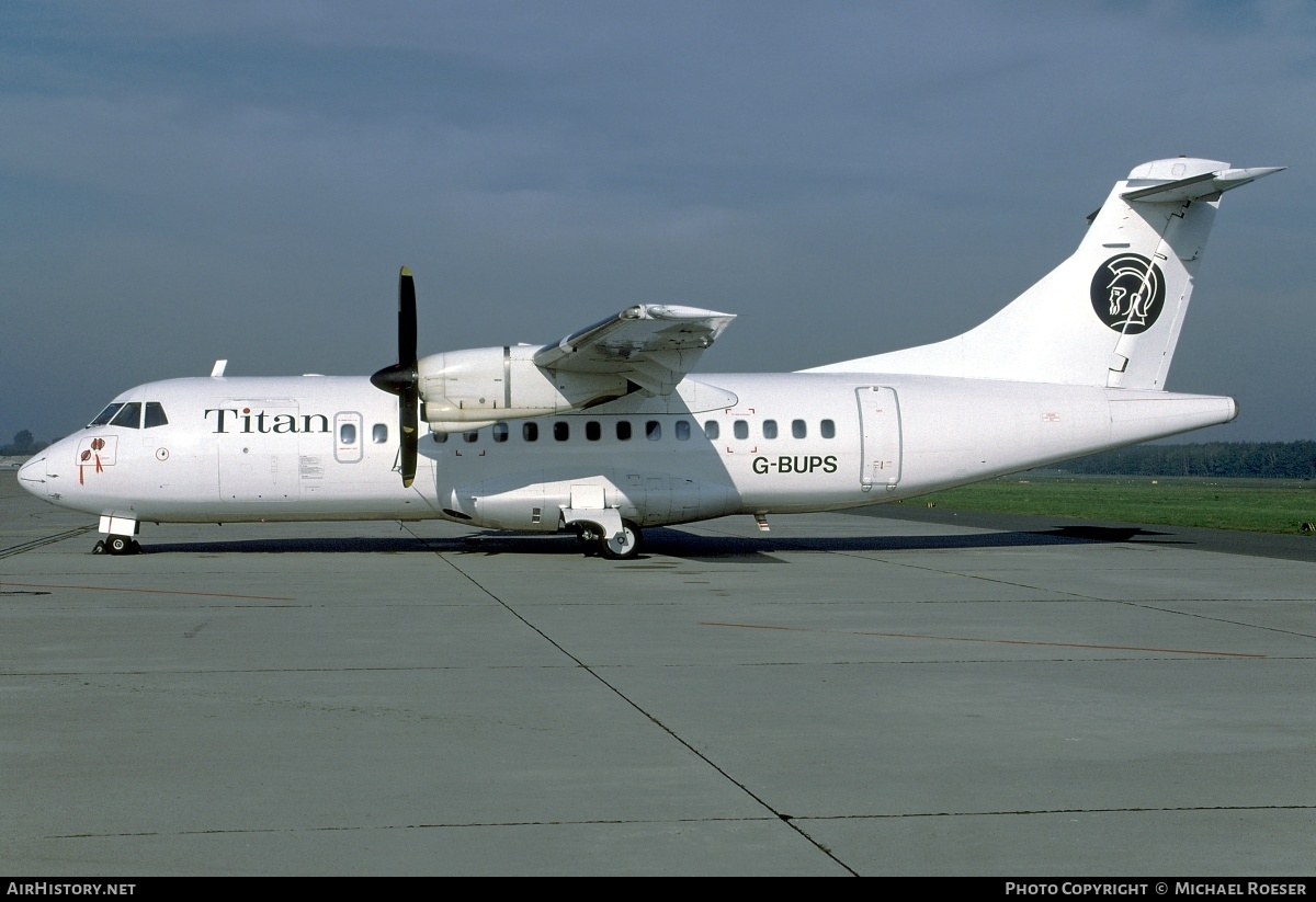 Aircraft Photo of G-BUPS | ATR ATR-42-300 | Titan Airways | AirHistory.net #351706