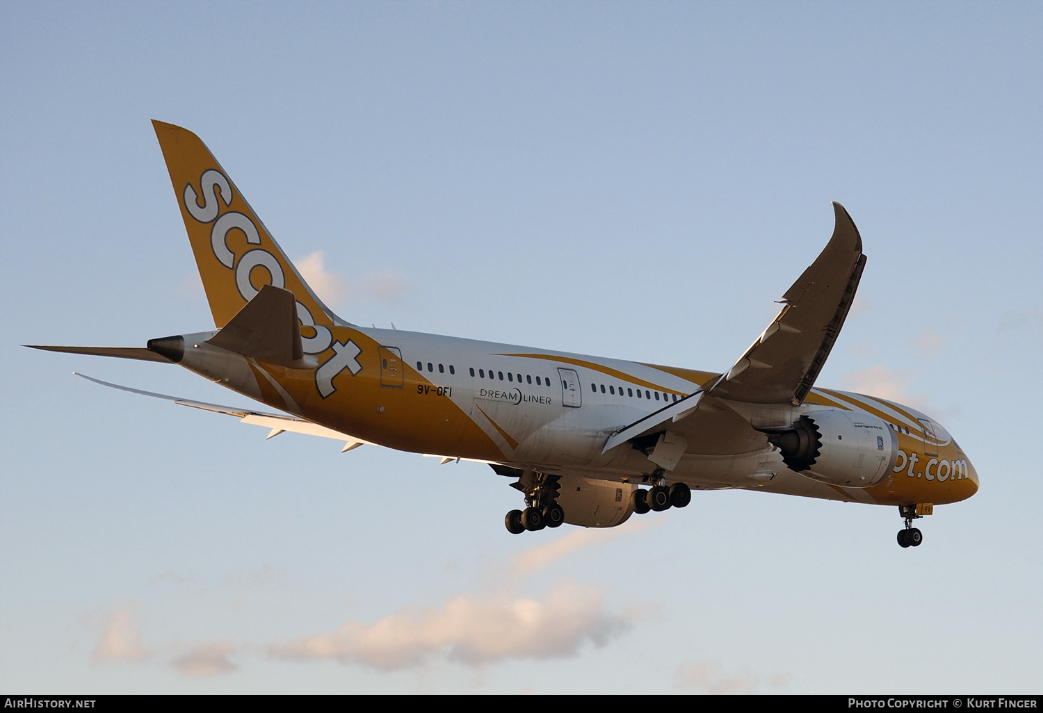 Aircraft Photo of 9V-OFI | Boeing 787-8 Dreamliner | Scoot | AirHistory.net #351711