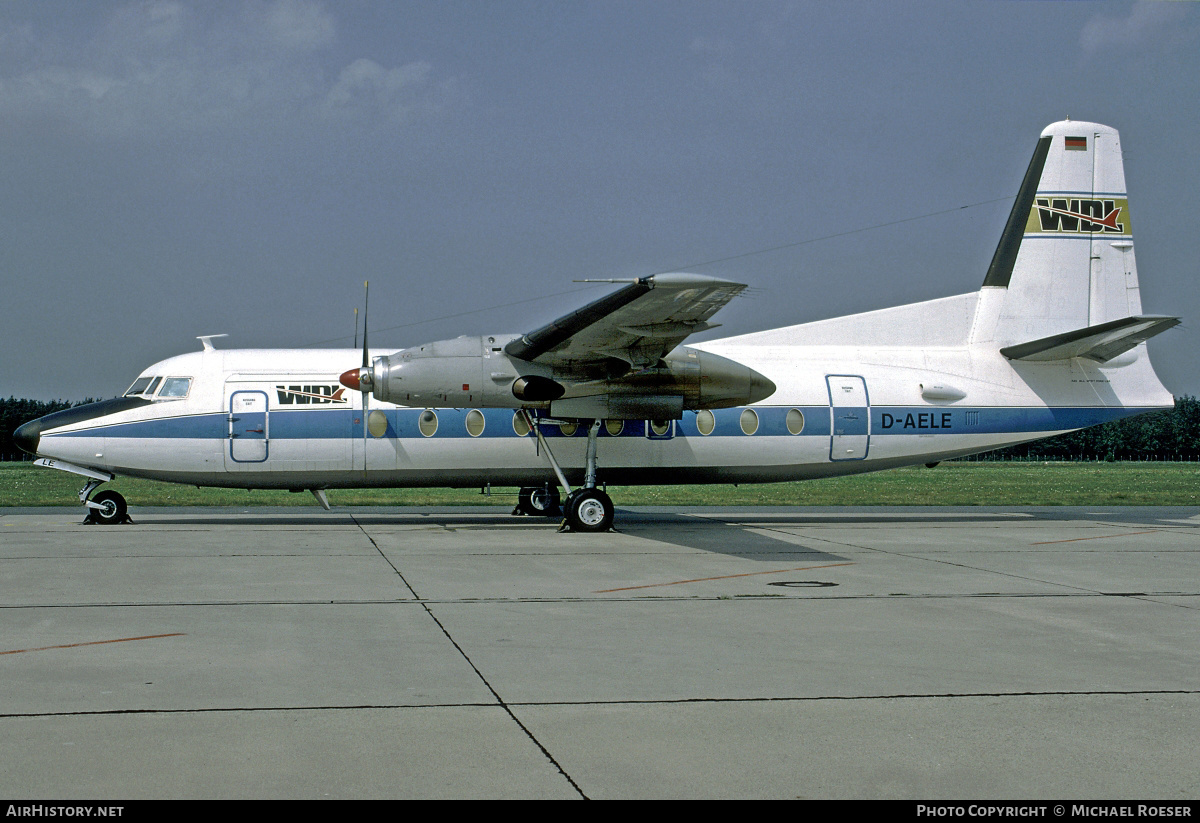 Aircraft Photo of D-AELE | Fokker F27-600 Friendship | WDL Aviation | AirHistory.net #351715