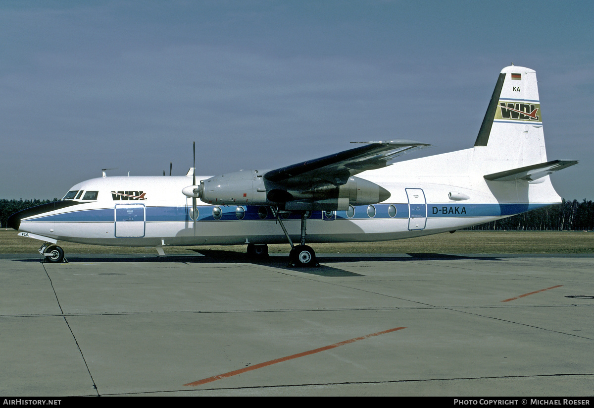 Aircraft Photo of D-BAKA | Fokker F27-100 Friendship | WDL Aviation | AirHistory.net #351716