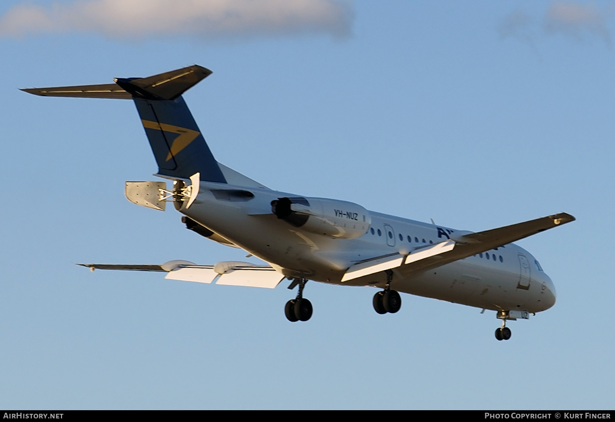 Aircraft Photo of VH-NUZ | Fokker 70 (F28-0070) | Alliance Airlines | AirHistory.net #351721