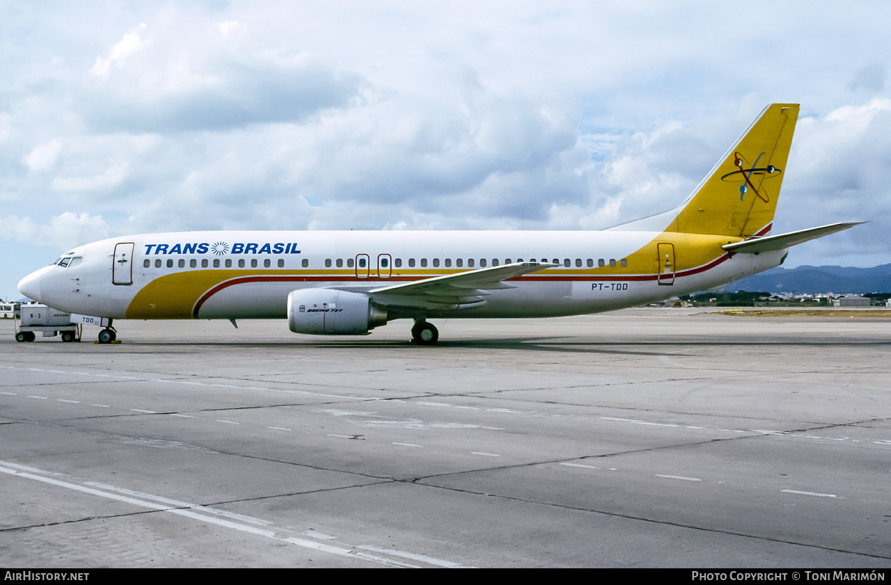 Aircraft Photo of PT-TDD | Boeing 737-4Y0 | TransBrasil | AirHistory.net #351725