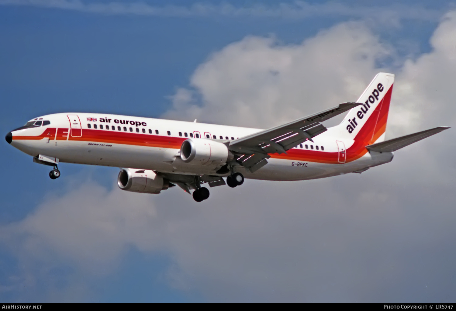 Aircraft Photo of G-BPKC | Boeing 737-4S3 | Air Europe | AirHistory.net #351735