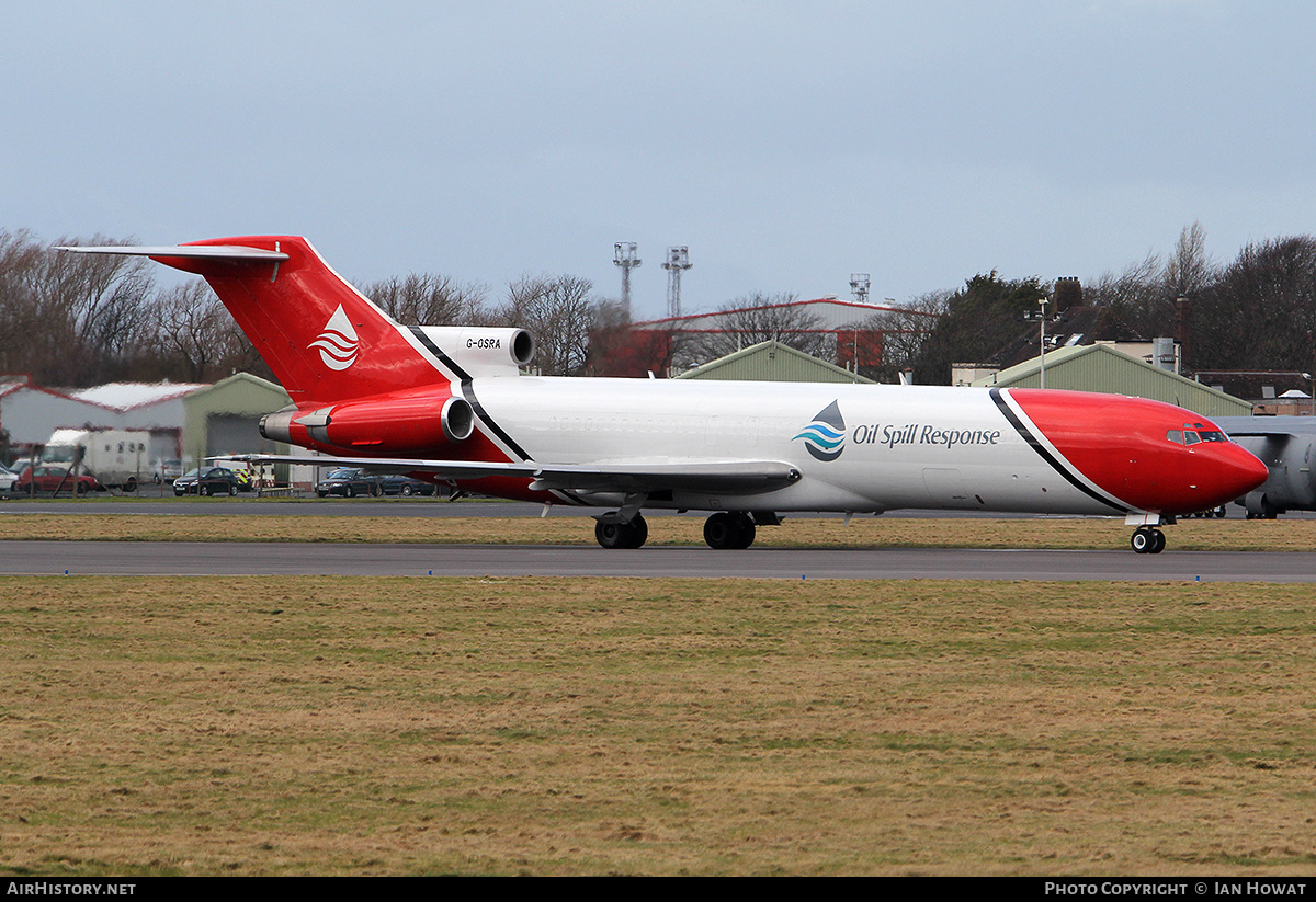 Aircraft Photo of G-OSRA | Boeing 727-2S2F/Adv(RE) Super 27 | Oil Spill Response | AirHistory.net #351749