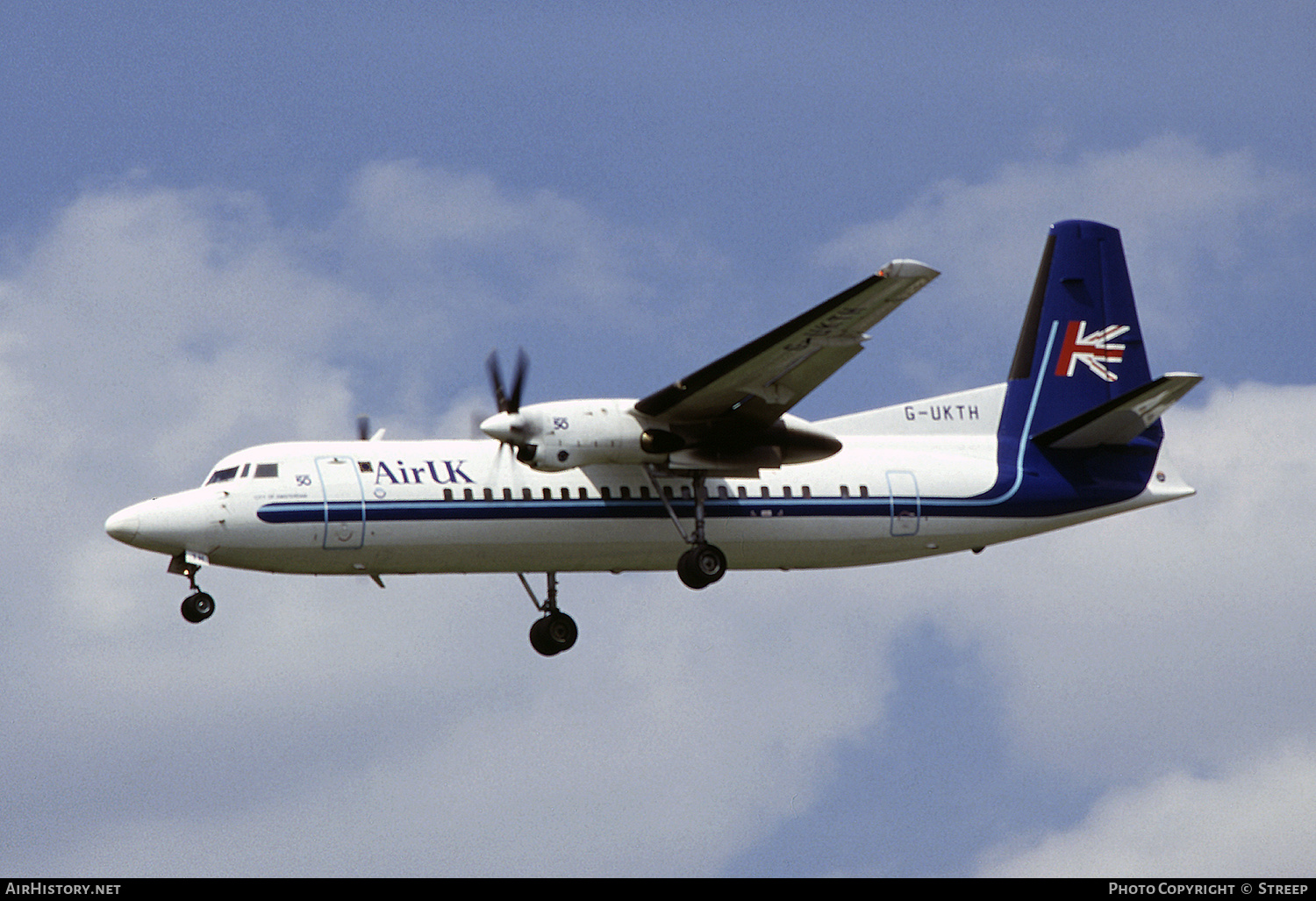 Aircraft Photo of G-UKTH | Fokker 50 | Air UK | AirHistory.net #351777