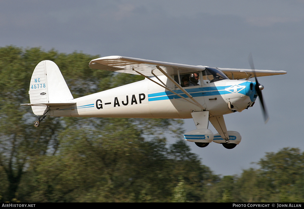 Aircraft Photo of G-AJAP / NC45778 | Luscombe 8A Silvaire | AirHistory.net #351844