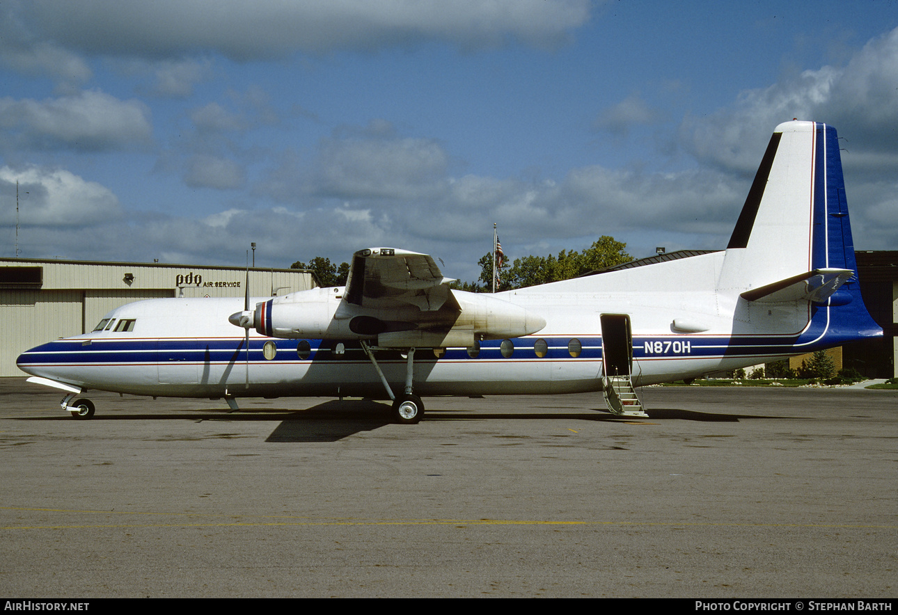 Aircraft Photo of N870H | Fairchild F-27F | AirHistory.net #351875