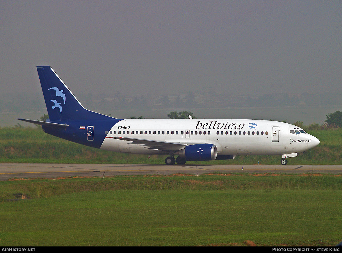 Aircraft Photo of YU-AND | Boeing 737-3H9 | Bellview Airlines | AirHistory.net #351910