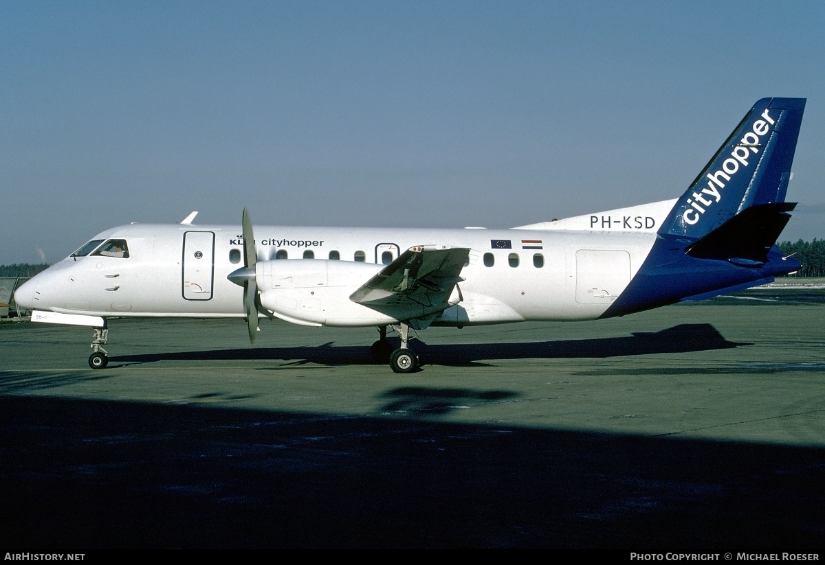 Aircraft Photo of PH-KSD | Saab 340B | KLM Cityhopper | AirHistory.net #351953