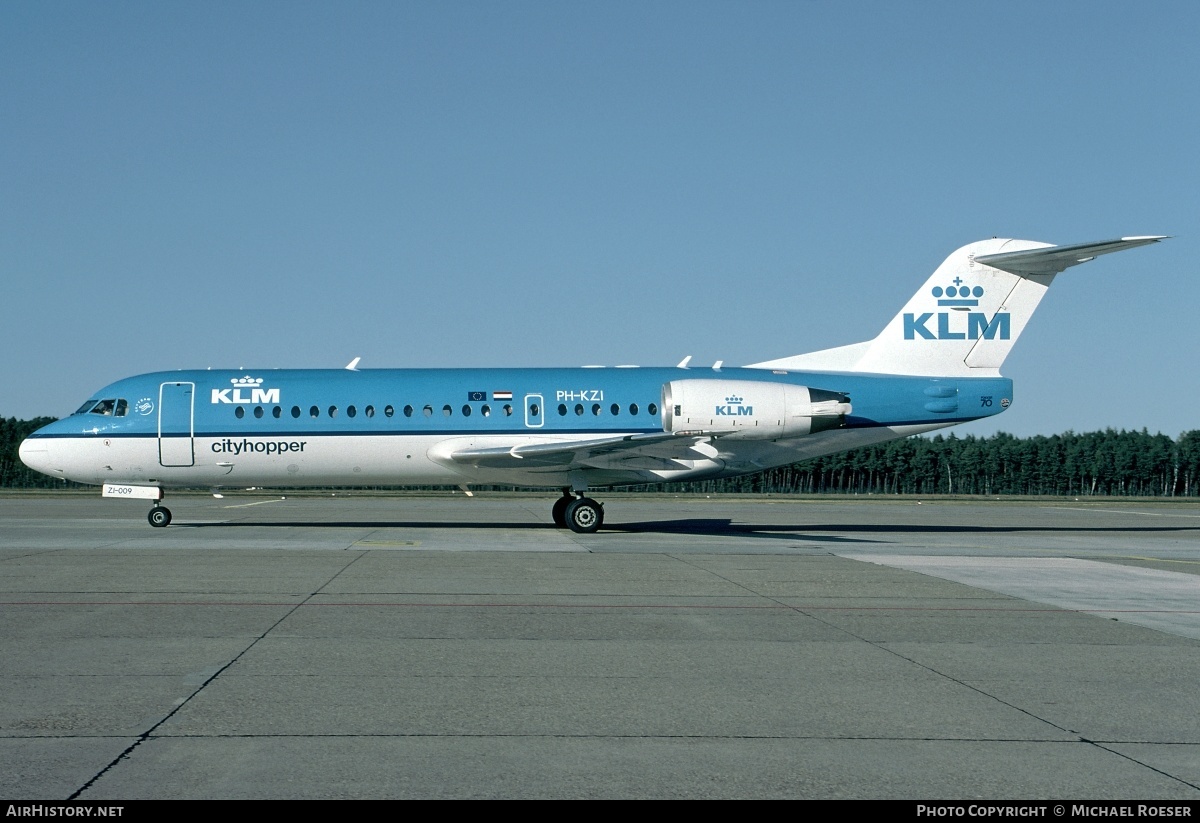 Aircraft Photo of PH-KZI | Fokker 70 (F28-0070) | KLM Cityhopper | AirHistory.net #351957