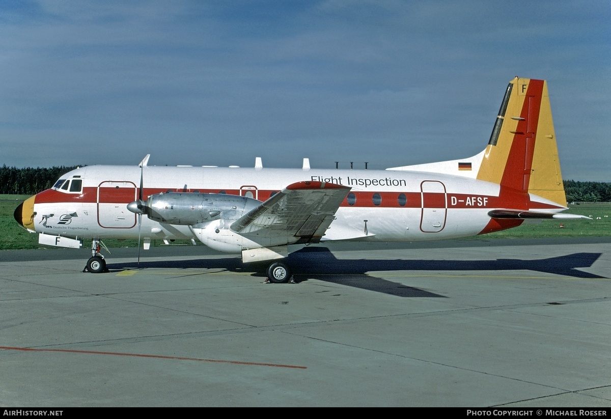 Aircraft Photo of D-AFSF | Hawker Siddeley HS-748 Srs2/244 | DFS - Deutsche Flugsicherung | AirHistory.net #352005
