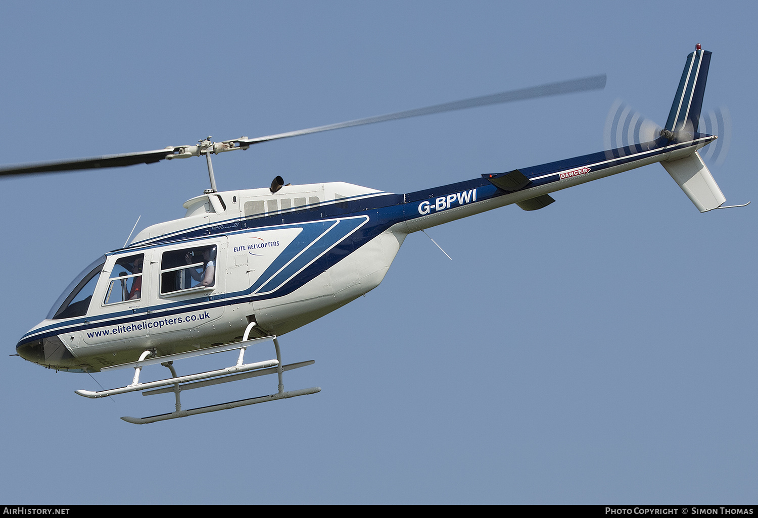 Aircraft Photo of G-BPWI | Bell 206B-3 JetRanger III | Elite Helicopters | AirHistory.net #352039