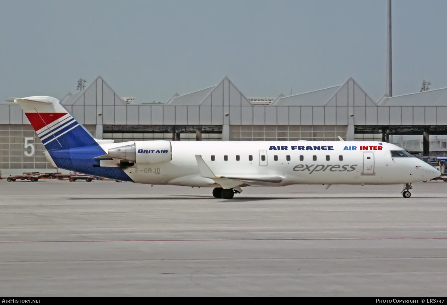 Aircraft Photo of F-GRJD | Canadair CRJ-100ER (CL-600-2B19) | Air France Express | AirHistory.net #352065