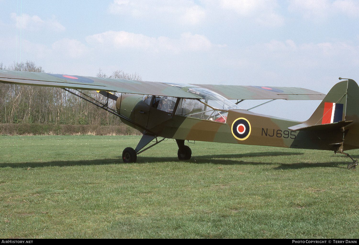 Aircraft Photo of G-AJXV / NJ695 | Taylorcraft G Auster Mk4 | UK - Air Force | AirHistory.net #352089