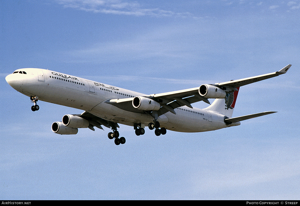 Aircraft Photo of A4O-LD | Airbus A340-312 | Gulf Air | AirHistory.net #352102