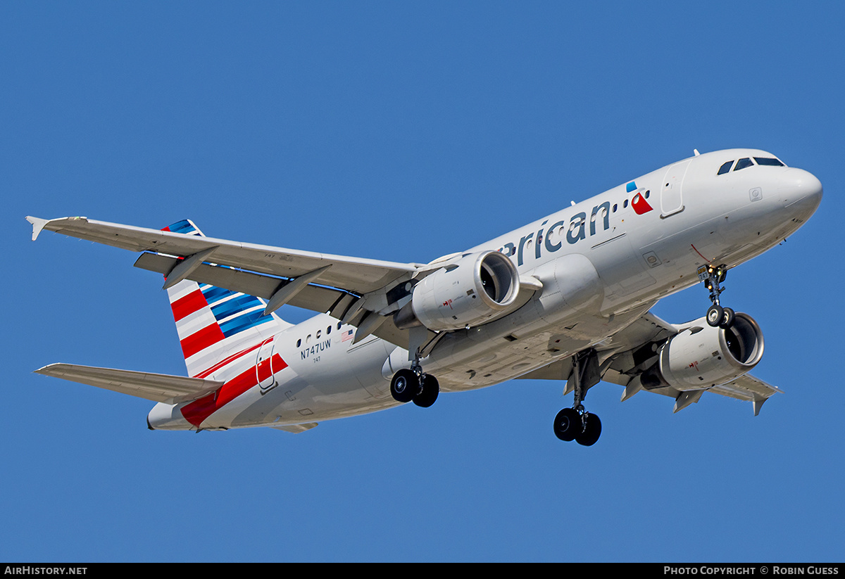 Aircraft Photo of N747UW | Airbus A319-112 | American Airlines | AirHistory.net #352213